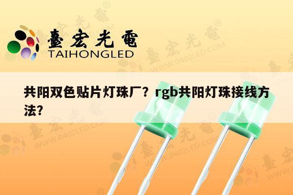 共阳双色贴片灯珠厂?rgb共阳灯珠接线方法?-第1张图片-led灯珠, 贴片led灯珠, 直插led灯珠, 大功率灯珠, 3528灯珠, led灯珠厂家广东台宏光电科技有限公司 服务热线400-689-8189 共阳双色贴片灯珠厂?rgb共阳灯珠接线方法?-第1张图片-led灯珠, 贴片led灯珠, 直插led灯珠, 大功率灯珠, 3528灯珠, led灯珠厂家广东台宏光电科技有限公司 服务热线400-689-8189