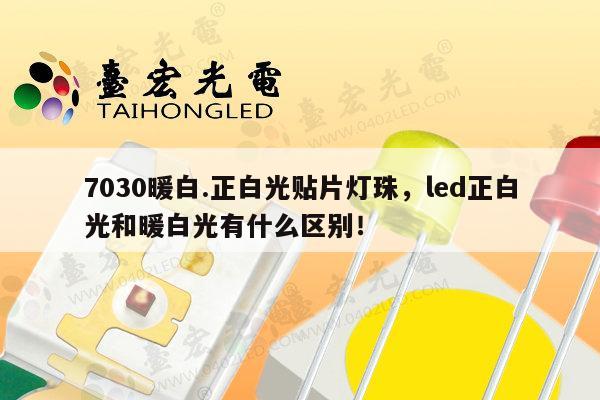 7030暖白.正白光贴片灯珠，led正白光和暖白光有什么区别！-第1张图片-led灯珠, 贴片led灯珠, 直插led灯珠, 大功率灯珠, 3528灯珠, led灯珠厂家广东台宏光电科技有限公司 服务热线400-689-8189
