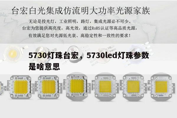 5730灯珠台宏，5730led灯珠参数是啥意思-第1张图片-led灯珠, 贴片led灯珠, 直插led灯珠, 大功率灯珠, 3528灯珠, led灯珠厂家广东台宏光电科技有限公司 服务热线400-689-8189