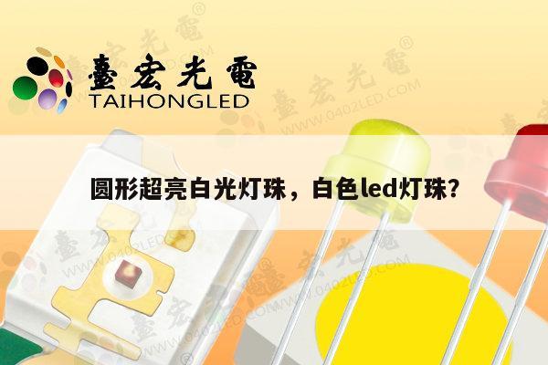 圆形超亮白光灯珠，白色led灯珠？-第1张图片-led灯珠, 贴片led灯珠, 直插led灯珠, 大功率灯珠, 3528灯珠, led灯珠厂家广东台宏光电科技有限公司 服务热线400-689-8189