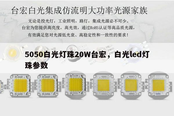 5050白光灯珠20W台宏，白光led灯珠参数-第1张图片-led灯珠, 贴片led灯珠, 直插led灯珠, 大功率灯珠, 3528灯珠, led灯珠厂家广东台宏光电科技有限公司 服务热线400-689-8189