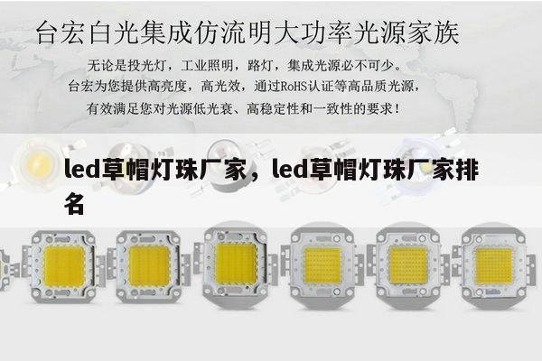 led草帽灯珠厂家，led草帽灯珠厂家排名-第1张图片-led灯珠, 贴片led灯珠, 直插led灯珠, 大功率灯珠, 3528灯珠, led灯珠厂家广东台宏光电科技有限公司 服务热线400-689-8189