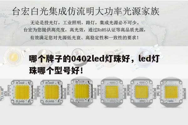 哪个牌子的0402led灯珠好，led灯珠哪个型号好！-第1张图片-led灯珠, 贴片led灯珠, 直插led灯珠, 大功率灯珠, 3528灯珠, led灯珠厂家广东台宏光电科技有限公司 服务热线400-689-8189