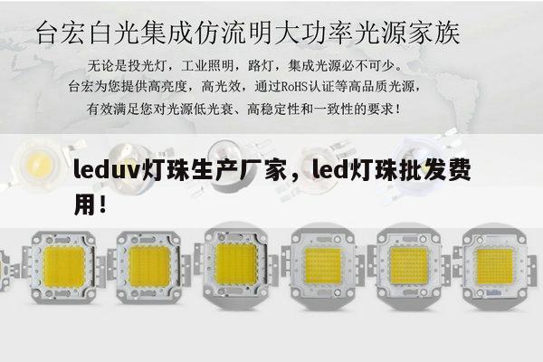 leduv灯珠生产厂家，led灯珠批发费用！-第1张图片-led灯珠, 贴片led灯珠, 直插led灯珠, 大功率灯珠, 3528灯珠, led灯珠厂家广东台宏光电科技有限公司 服务热线400-689-8189