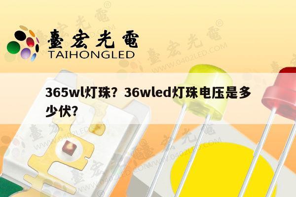 365wl灯珠？36wled灯珠电压是多少伏？-第1张图片-led灯珠, 贴片led灯珠, 直插led灯珠, 大功率灯珠, 3528灯珠, led灯珠厂家广东台宏光电科技有限公司 服务热线400-689-8189