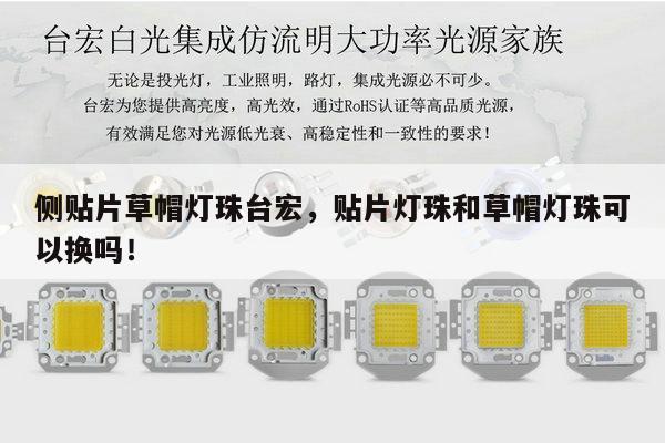 侧贴片草帽灯珠台宏，贴片灯珠和草帽灯珠可以换吗！-第1张图片-led灯珠, 贴片led灯珠, 直插led灯珠, 大功率灯珠, 3528灯珠, led灯珠厂家广东台宏光电科技有限公司 服务热线400-689-8189