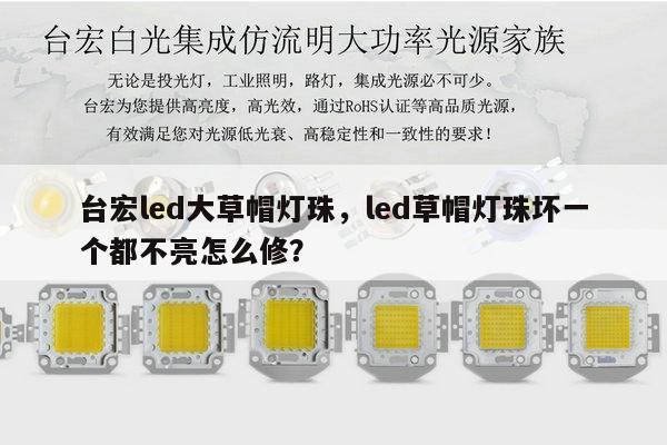 台宏led大草帽灯珠，led草帽灯珠坏一个都不亮怎么修？-第1张图片-led灯珠, 贴片led灯珠, 直插led灯珠, 大功率灯珠, 3528灯珠, led灯珠厂家广东台宏光电科技有限公司 服务热线400-689-8189