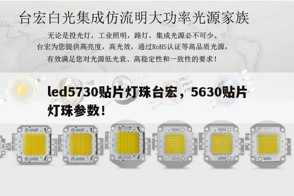 led5730贴片灯珠台宏，5630贴片灯珠参数！-第1张图片-led灯珠, 贴片led灯珠, 直插led灯珠, 大功率灯珠, 3528灯珠, led灯珠厂家广东台宏光电科技有限公司 服务热线400-689-8189