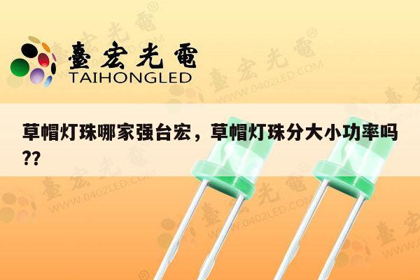 草帽灯珠哪家强台宏，草帽灯珠分大小功率吗?？-第1张图片-led灯珠, 贴片led灯珠, 直插led灯珠, 大功率灯珠, 3528灯珠, led灯珠厂家广东台宏光电科技有限公司 服务热线400-689-8189