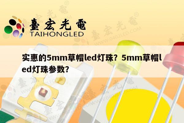 实惠的5mm草帽led灯珠？5mm草帽led灯珠参数？-第1张图片-led灯珠, 贴片led灯珠, 直插led灯珠, 大功率灯珠, 3528灯珠, led灯珠厂家广东台宏光电科技有限公司 服务热线400-689-8189
