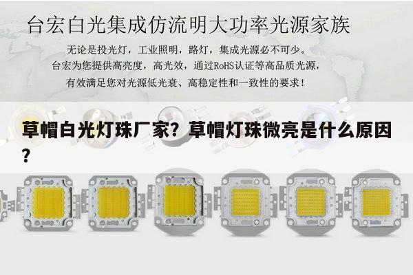 草帽白光灯珠厂家？草帽灯珠微亮是什么原因？-第1张图片-led灯珠, 贴片led灯珠, 直插led灯珠, 大功率灯珠, 3528灯珠, led灯珠厂家广东台宏光电科技有限公司 服务热线400-689-8189