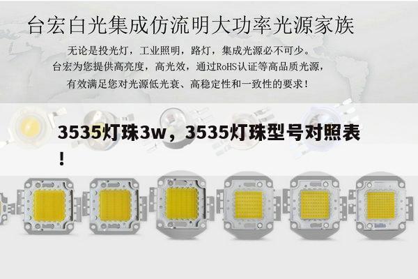 3535灯珠3w,3535灯珠型号对照表!-第1张图片-led灯珠, 贴片led灯珠, 直插led灯珠, 大功率灯珠, 3528灯珠, led灯珠厂家广东台宏光电科技有限公司 服务热线400-689-8189 3535灯珠3w,3535灯珠型号对照表!-第1张图片-led灯珠, 贴片led灯珠, 直插led灯珠, 大功率灯珠, 3528灯珠, led灯珠厂家广东台宏光电科技有限公司 服务热线400-689-8189