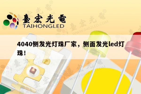 4040侧发光灯珠厂家，侧面发光led灯珠！-第1张图片-led灯珠, 贴片led灯珠, 直插led灯珠, 大功率灯珠, 3528灯珠, led灯珠厂家广东台宏光电科技有限公司 服务热线400-689-8189