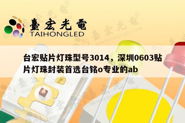 台宏贴片灯珠型号3014，深圳0603贴片灯珠封装首选台铭o专业的ab-第1张图片-led灯珠, 贴片led灯珠, 直插led灯珠, 大功率灯珠, 3528灯珠, led灯珠厂家广东台宏光电科技有限公司 服务热线400-689-8189