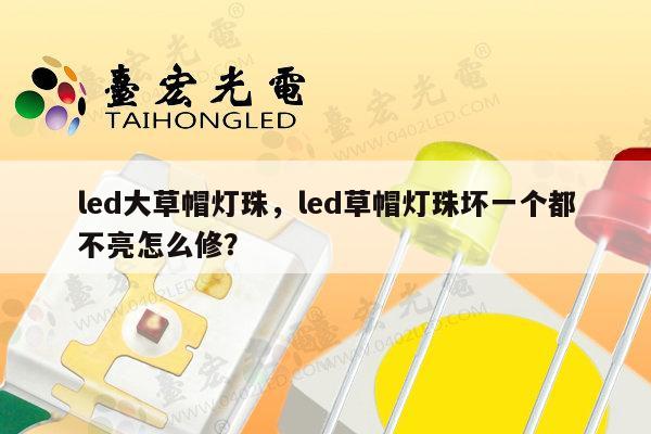 led大草帽灯珠,led草帽灯珠坏一个都不亮怎么修?-第1张图片-led灯珠, 贴片led灯珠, 直插led灯珠, 大功率灯珠, 3528灯珠, led灯珠厂家广东台宏光电科技有限公司 服务热线400-689-8189 led大草帽灯珠,led草帽灯珠坏一个都不亮怎么修?-第1张图片-led灯珠, 贴片led灯珠, 直插led灯珠, 大功率灯珠, 3528灯珠, led灯珠厂家广东台宏光电科技有限公司 服务热线400-689-8189
