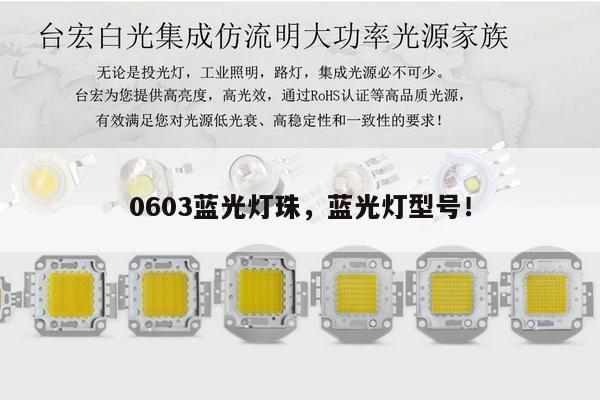 0603蓝光灯珠，蓝光灯型号！-第1张图片-led灯珠, 贴片led灯珠, 直插led灯珠, 大功率灯珠, 3528灯珠, led灯珠厂家广东台宏光电科技有限公司 服务热线400-689-8189