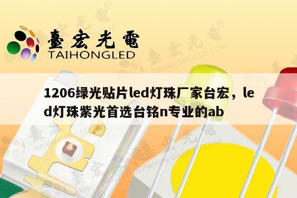 1206绿光贴片led灯珠厂家台宏,led灯珠紫光首选台铭n专业的ab-第1张图片-led灯珠, 贴片led灯珠, 直插led灯珠, 大功率灯珠, 3528灯珠, led灯珠厂家广东台宏光电科技有限公司 服务热线400-689-8189 1206绿光贴片led灯珠厂家台宏,led灯珠紫光首选台铭n专业的ab-第1张图片-led灯珠, 贴片led灯珠, 直插led灯珠, 大功率灯珠, 3528灯珠, led灯珠厂家广东台宏光电科技有限公司 服务热线400-689-8189