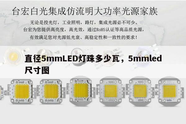 直径5mmLED灯珠多少瓦,5mmled尺寸图-第1张图片-led灯珠, 贴片led灯珠, 直插led灯珠, 大功率灯珠, 3528灯珠, led灯珠厂家广东台宏光电科技有限公司 服务热线400-689-8189 直径5mmLED灯珠多少瓦,5mmled尺寸图-第1张图片-led灯珠, 贴片led灯珠, 直插led灯珠, 大功率灯珠, 3528灯珠, led灯珠厂家广东台宏光电科技有限公司 服务热线400-689-8189