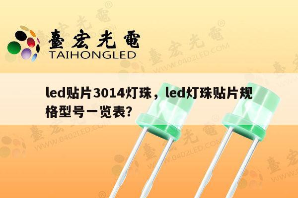 led贴片3014灯珠,led灯珠贴片规格型号一览表?-第1张图片-led灯珠, 贴片led灯珠, 直插led灯珠, 大功率灯珠, 3528灯珠, led灯珠厂家广东台宏光电科技有限公司 服务热线400-689-8189 led贴片3014灯珠,led灯珠贴片规格型号一览表?-第1张图片-led灯珠, 贴片led灯珠, 直插led灯珠, 大功率灯珠, 3528灯珠, led灯珠厂家广东台宏光电科技有限公司 服务热线400-689-8189