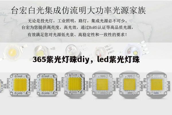 365紫光灯珠diy，led紫光灯珠-第1张图片-led灯珠, 贴片led灯珠, 直插led灯珠, 大功率灯珠, 3528灯珠, led灯珠厂家广东台宏光电科技有限公司 服务热线400-689-8189