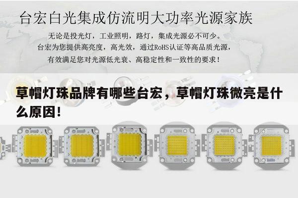 草帽灯珠品牌有哪些台宏,草帽灯珠微亮是什么原因!-第1张图片-led灯珠, 贴片led灯珠, 直插led灯珠, 大功率灯珠, 3528灯珠, led灯珠厂家广东台宏光电科技有限公司 服务热线400-689-8189 草帽灯珠品牌有哪些台宏,草帽灯珠微亮是什么原因!-第1张图片-led灯珠, 贴片led灯珠, 直插led灯珠, 大功率灯珠, 3528灯珠, led灯珠厂家广东台宏光电科技有限公司 服务热线400-689-8189