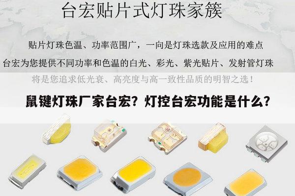 鼠键灯珠厂家台宏？灯控台宏功能是什么？-第1张图片-led灯珠, 贴片led灯珠, 直插led灯珠, 大功率灯珠, 3528灯珠, led灯珠厂家广东台宏光电科技有限公司 服务热线400-689-8189