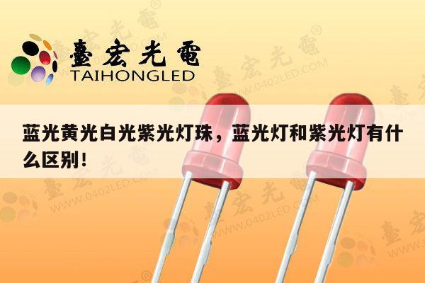 蓝光黄光白光紫光灯珠，蓝光灯和紫光灯有什么区别！-第1张图片-led灯珠, 贴片led灯珠, 直插led灯珠, 大功率灯珠, 3528灯珠, led灯珠厂家广东台宏光电科技有限公司 服务热线400-689-8189