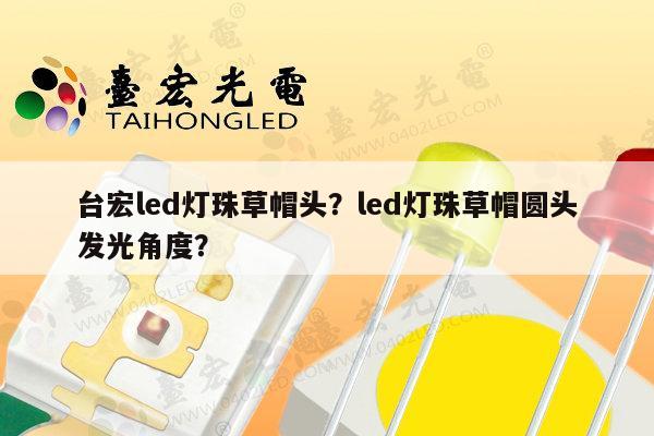 台宏led灯珠草帽头？led灯珠草帽圆头发光角度？-第1张图片-led灯珠, 贴片led灯珠, 直插led灯珠, 大功率灯珠, 3528灯珠, led灯珠厂家广东台宏光电科技有限公司 服务热线400-689-8189