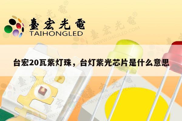 台宏20瓦紫灯珠，台灯紫光芯片是什么意思-第1张图片-led灯珠, 贴片led灯珠, 直插led灯珠, 大功率灯珠, 3528灯珠, led灯珠厂家广东台宏光电科技有限公司 服务热线400-689-8189