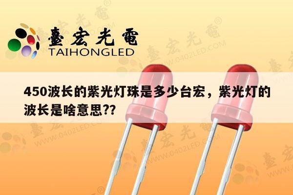 450波长的紫光灯珠是多少台宏，紫光灯的波长是啥意思?？-第1张图片-led灯珠, 贴片led灯珠, 直插led灯珠, 大功率灯珠, 3528灯珠, led灯珠厂家广东台宏光电科技有限公司 服务热线400-689-8189