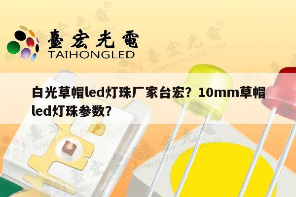 白光草帽led灯珠厂家台宏？10mm草帽led灯珠参数？-第1张图片-led灯珠, 贴片led灯珠, 直插led灯珠, 大功率灯珠, 3528灯珠, led灯珠厂家广东台宏光电科技有限公司 服务热线400-689-8189