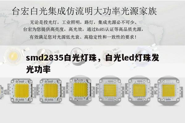 smd2835白光灯珠，白光led灯珠发光功率-第1张图片-led灯珠, 贴片led灯珠, 直插led灯珠, 大功率灯珠, 3528灯珠, led灯珠厂家广东台宏光电科技有限公司 服务热线400-689-8189
