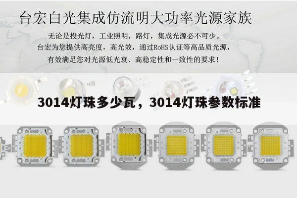 3014灯珠多少瓦，3014灯珠参数标准-第1张图片-led灯珠, 贴片led灯珠, 直插led灯珠, 大功率灯珠, 3528灯珠, led灯珠厂家广东台宏光电科技有限公司 服务热线400-689-8189