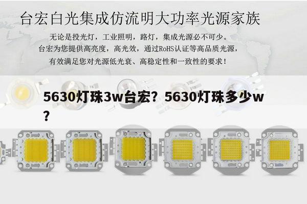 5630灯珠3w台宏？5630灯珠多少w？-第1张图片-led灯珠, 贴片led灯珠, 直插led灯珠, 大功率灯珠, 3528灯珠, led灯珠厂家广东台宏光电科技有限公司 服务热线400-689-8189