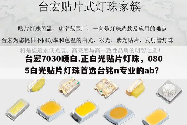 台宏7030暖白.正白光贴片灯珠，0805白光贴片灯珠首选台铭n专业的ab？-第1张图片-led灯珠, 贴片led灯珠, 直插led灯珠, 大功率灯珠, 3528灯珠, led灯珠厂家广东台宏光电科技有限公司 服务热线400-689-8189