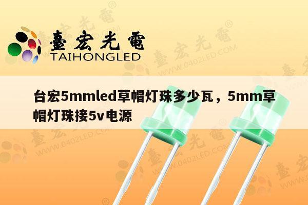 台宏5mmled草帽灯珠多少瓦，5mm草帽灯珠接5v电源-第1张图片-led灯珠, 贴片led灯珠, 直插led灯珠, 大功率灯珠, 3528灯珠, led灯珠厂家广东台宏光电科技有限公司 服务热线400-689-8189