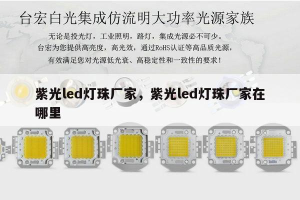 紫光led灯珠厂家，紫光led灯珠厂家在哪里-第1张图片-led灯珠, 贴片led灯珠, 直插led灯珠, 大功率灯珠, 3528灯珠, led灯珠厂家广东台宏光电科技有限公司 服务热线400-689-8189