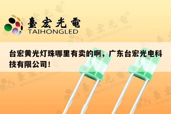 台宏黄光灯珠哪里有卖的啊，广东台宏光电科技有限公司！-第1张图片-led灯珠, 贴片led灯珠, 直插led灯珠, 大功率灯珠, 3528灯珠, led灯珠厂家广东台宏光电科技有限公司 服务热线400-689-8189