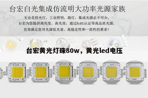 台宏黄光灯珠80w，黄光led电压-第1张图片-led灯珠, 贴片led灯珠, 直插led灯珠, 大功率灯珠, 3528灯珠, led灯珠厂家广东台宏光电科技有限公司 服务热线400-689-8189