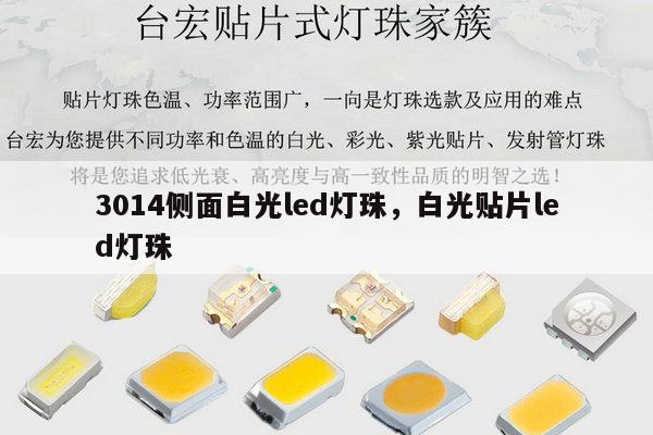 3014侧面白光led灯珠，白光贴片led灯珠-第1张图片-led灯珠, 贴片led灯珠, 直插led灯珠, 大功率灯珠, 3528灯珠, led灯珠厂家广东台宏光电科技有限公司 服务热线400-689-8189