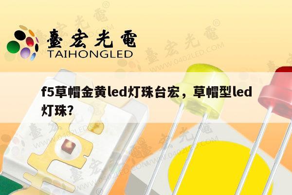 f5草帽金黄led灯珠台宏，草帽型led灯珠？-第1张图片-led灯珠, 贴片led灯珠, 直插led灯珠, 大功率灯珠, 3528灯珠, led灯珠厂家广东台宏光电科技有限公司 服务热线400-689-8189