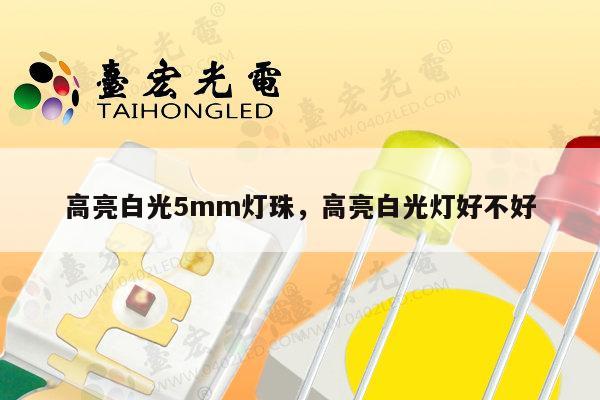 高亮白光5mm灯珠，高亮白光灯好不好-第1张图片-led灯珠, 贴片led灯珠, 直插led灯珠, 大功率灯珠, 3528灯珠, led灯珠厂家广东台宏光电科技有限公司 服务热线400-689-8189