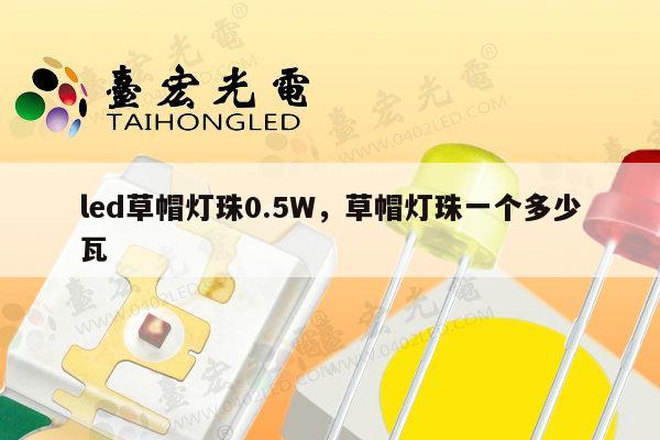 led草帽灯珠0.5W，草帽灯珠一个多少瓦-第1张图片-led灯珠, 贴片led灯珠, 直插led灯珠, 大功率灯珠, 3528灯珠, led灯珠厂家广东台宏光电科技有限公司 服务热线400-689-8189