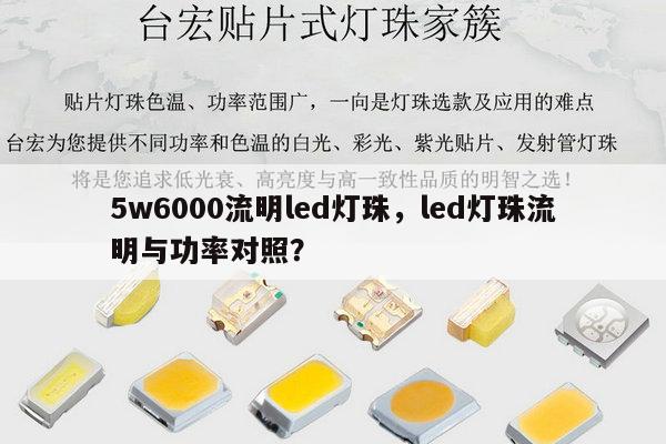 5w6000流明led灯珠,led灯珠流明与功率对照?-第1张图片-led灯珠, 贴片led灯珠, 直插led灯珠, 大功率灯珠, 3528灯珠, led灯珠厂家广东台宏光电科技有限公司 服务热线400-689-8189 5w6000流明led灯珠,led灯珠流明与功率对照?-第1张图片-led灯珠, 贴片led灯珠, 直插led灯珠, 大功率灯珠, 3528灯珠, led灯珠厂家广东台宏光电科技有限公司 服务热线400-689-8189