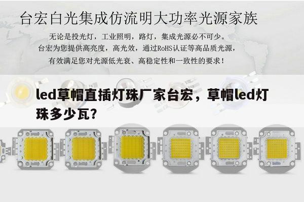 led草帽直插灯珠厂家台宏,草帽led灯珠多少瓦?-第1张图片-led灯珠, 贴片led灯珠, 直插led灯珠, 大功率灯珠, 3528灯珠, led灯珠厂家广东台宏光电科技有限公司 服务热线400-689-8189 led草帽直插灯珠厂家台宏,草帽led灯珠多少瓦?-第1张图片-led灯珠, 贴片led灯珠, 直插led灯珠, 大功率灯珠, 3528灯珠, led灯珠厂家广东台宏光电科技有限公司 服务热线400-689-8189
