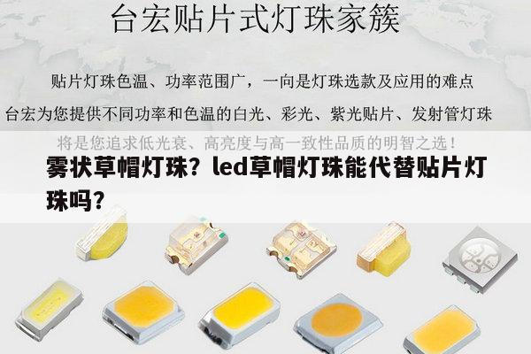 雾状草帽灯珠？led草帽灯珠能代替贴片灯珠吗？-第1张图片-led灯珠, 贴片led灯珠, 直插led灯珠, 大功率灯珠, 3528灯珠, led灯珠厂家广东台宏光电科技有限公司 服务热线400-689-8189
