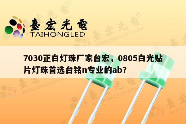 7030正白灯珠厂家台宏，0805白光贴片灯珠首选台铭n专业的ab？-第1张图片-led灯珠, 贴片led灯珠, 直插led灯珠, 大功率灯珠, 3528灯珠, led灯珠厂家广东台宏光电科技有限公司 服务热线400-689-8189