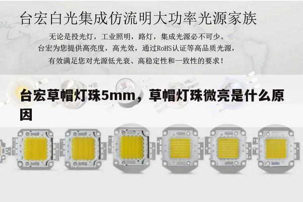 台宏草帽灯珠5mm，草帽灯珠微亮是什么原因-第1张图片-led灯珠, 贴片led灯珠, 直插led灯珠, 大功率灯珠, 3528灯珠, led灯珠厂家广东台宏光电科技有限公司 服务热线400-689-8189