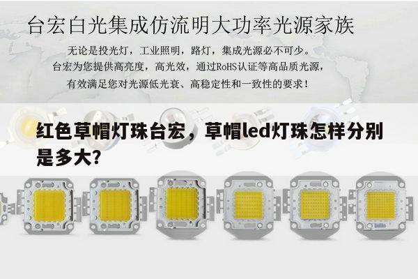 红色草帽灯珠台宏，草帽led灯珠怎样分别是多大？-第1张图片-led灯珠, 贴片led灯珠, 直插led灯珠, 大功率灯珠, 3528灯珠, led灯珠厂家广东台宏光电科技有限公司 服务热线400-689-8189