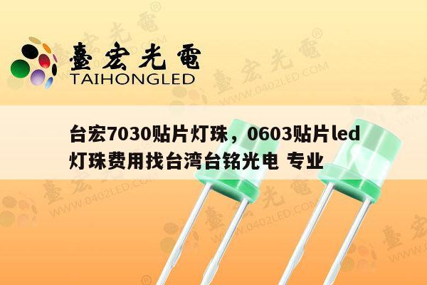 台宏7030贴片灯珠，0603贴片led灯珠费用找台湾台铭光电 专业-第1张图片-led灯珠, 贴片led灯珠, 直插led灯珠, 大功率灯珠, 3528灯珠, led灯珠厂家广东台宏光电科技有限公司 服务热线400-689-8189